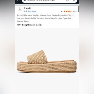 NWT women’s espadrille sandals (size 9)